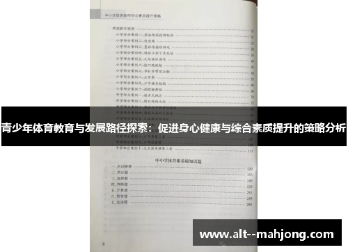 青少年体育教育与发展路径探索：促进身心健康与综合素质提升的策略分析